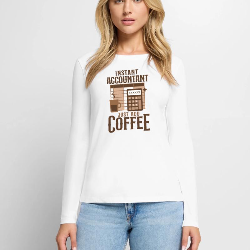 Comptable Comptable Comptable Comptabilité T-shirt manches longues Premium bio Femme
