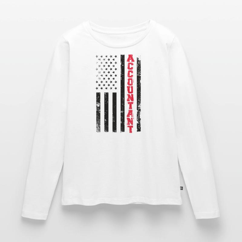 Comptable Comptable Comptable Comptabilité T-shirt manches longues Premium bio Femme