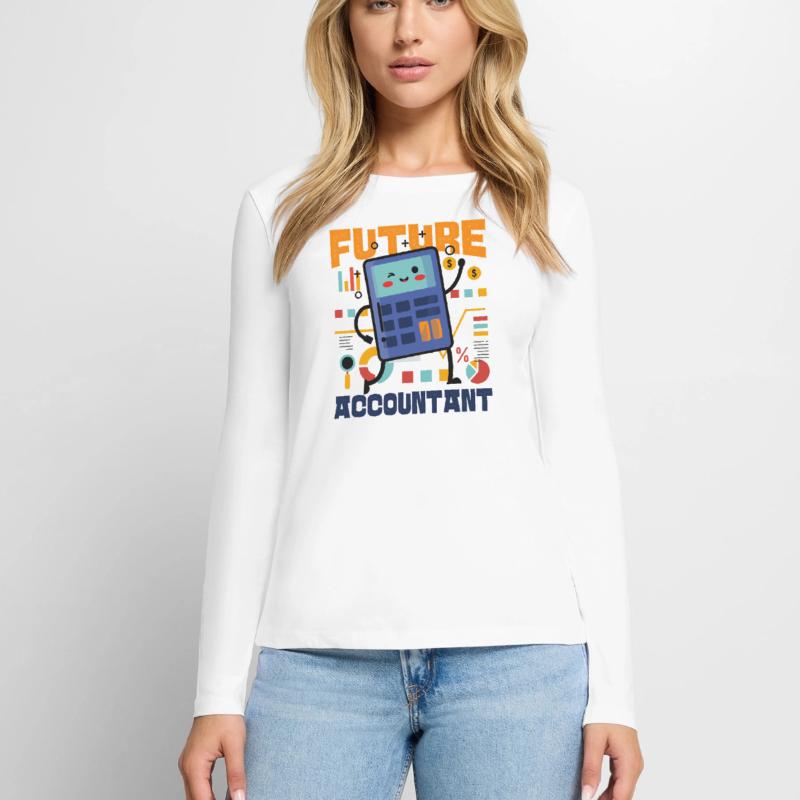 Comptable Comptable Comptable T-shirt manches longues Premium bio Femme