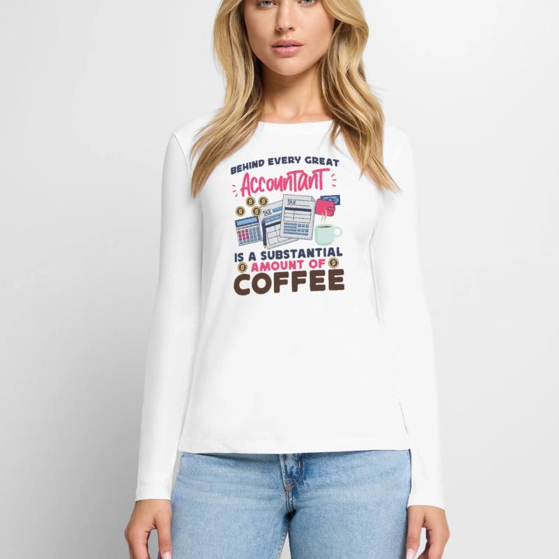 Comptable Comptable Comptable T-shirt manches longues Premium bio Femme