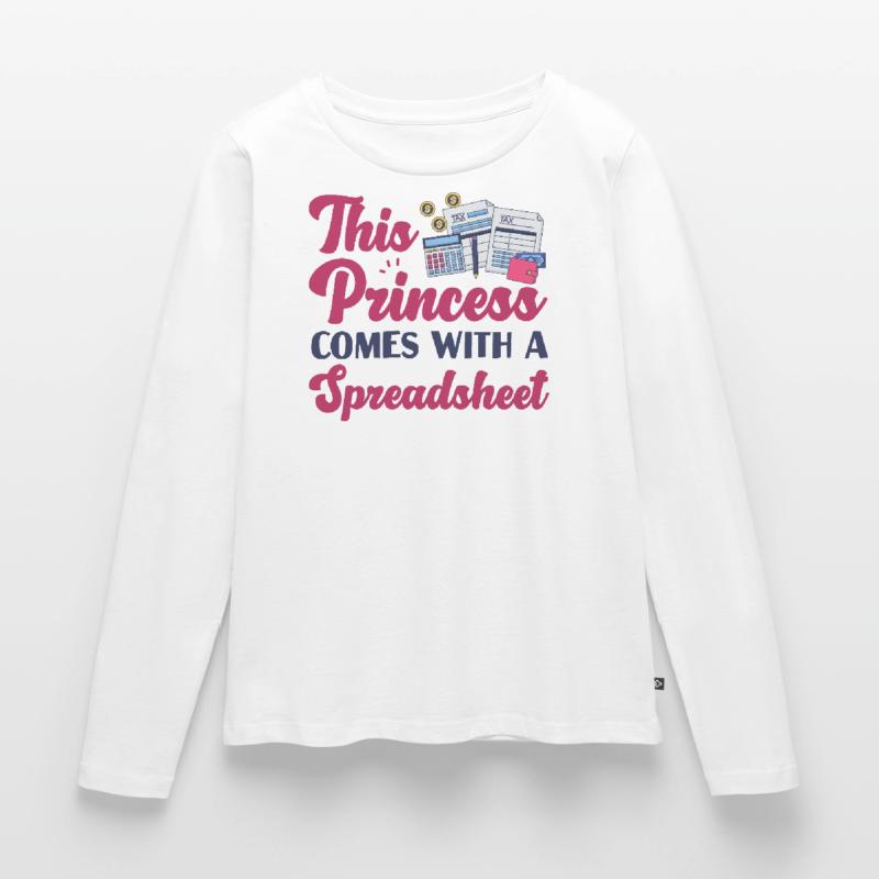 Comptable Comptable Comptable T-shirt manches longues Premium bio Femme