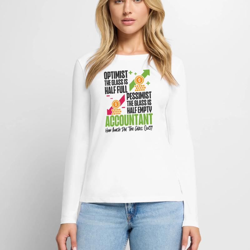 Comptable Comptable Comptable T-shirt manches longues Premium bio Femme