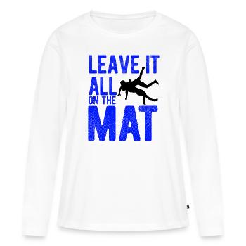 Grappling Martial Arts Wrestling - Frauen Premium Bio Langarmshirt - Weiß - Vorne - Julia (174cm)