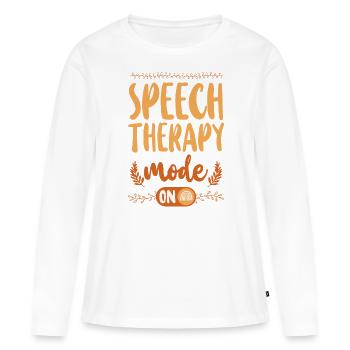 Speech Therapist Therapy Assistant - Frauen Premium Bio Langarmshirt - Weiß - Vorne - Julia (174cm)