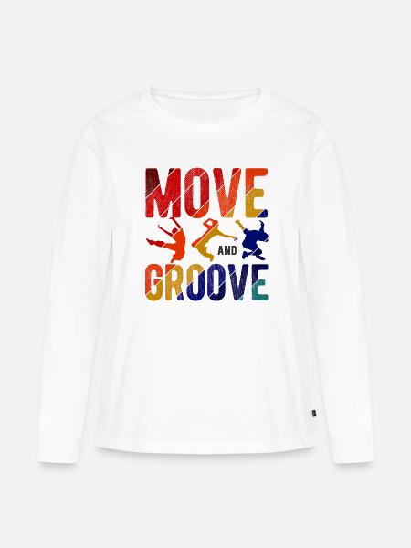 Breakdancing Tanzen für Tänzer - Frauen Premium Bio Langarmshirt - Weiß