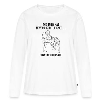 Israelischer Kampfsport Krav Maga - Frauen Premium Bio Langarmshirt - Weiß - Vorne - Julia (174cm)