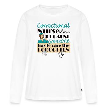 Prison Nurse - Women's Premium Organic Long Sleeve Shirt - white - Front - Julia (174cm)