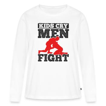 Grappling Martial Arts Wrestling - Frauen Premium Bio Langarmshirt - Weiß - Vorne - Julia (174cm)