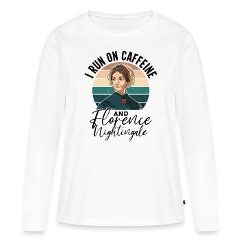 Krankenschwester Florence Nightingale Medizinische - Frauen Premium Bio Langarmshirt - Weiß - Vorne - Julia (174cm)