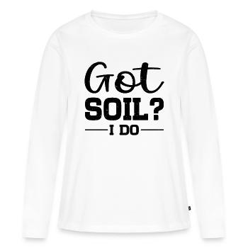 Soil Scientist Pedology - Women's Premium Organic Long Sleeve Shirt - white - Front - Julia (174cm)