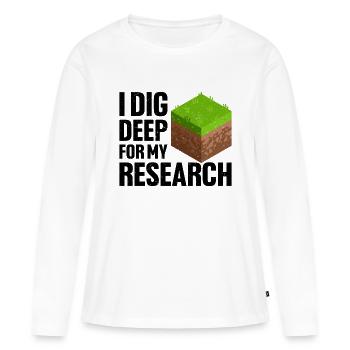 Soil Scientist Pedology - Women's Premium Organic Long Sleeve Shirt - white - Front - Julia (174cm)