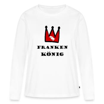 Le roi de Franconie - T-shirt manches longues Premium bio Femme - blanc - Devant - Julia (174cm)