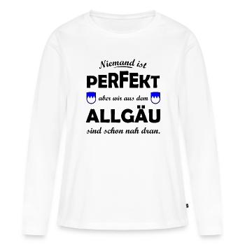 Allgäu, dans le sud de l’Allemagne - T-shirt manches longues Premium bio Femme - blanc - Devant - Julia (174cm)