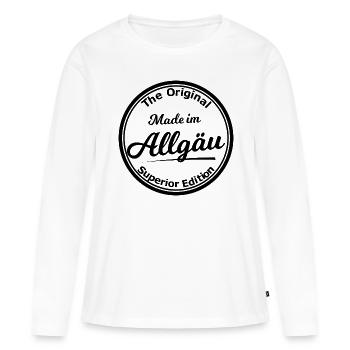 L’édition Allgäu - T-shirt manches longues Premium bio Femme - blanc - Devant - Julia (174cm)