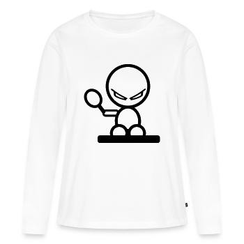 sport - T-shirt manches longues Premium bio Femme - blanc - Devant - Julia (174cm)