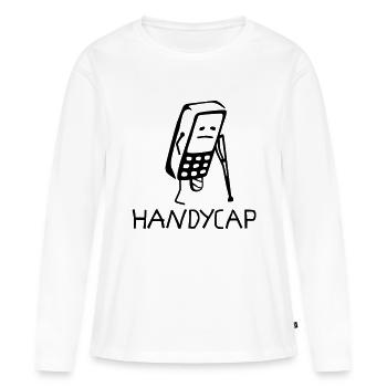 Handicap - T-shirt manches longues Premium bio Femme - blanc - Devant - Julia (174cm)
