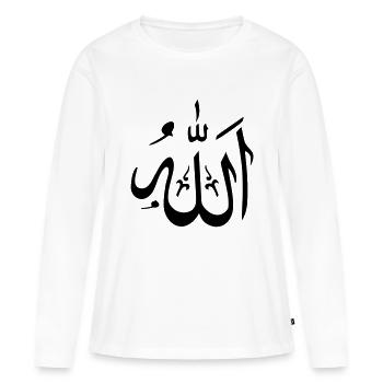 Allah Islam - Women's Premium Organic Long Sleeve Shirt - white - Front - Julia (174cm)
