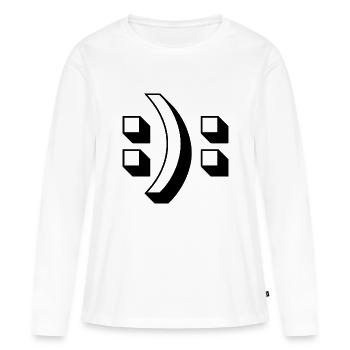 Perspektive - Frauen Premium Bio Langarmshirt - Weiß - Vorne - Julia (174cm)
