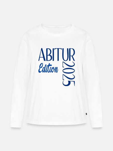 Edition Abitur 2025 - Frauen Premium Bio Langarmshirt - Weiß