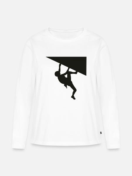 climbing - Frauen Premium Bio Langarmshirt - Weiß