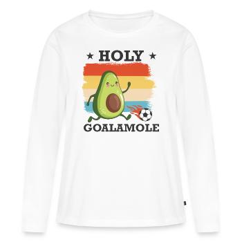 Soccer Player Avocado - Women's Premium Organic Long Sleeve Shirt - white - Front - Julia (174cm)