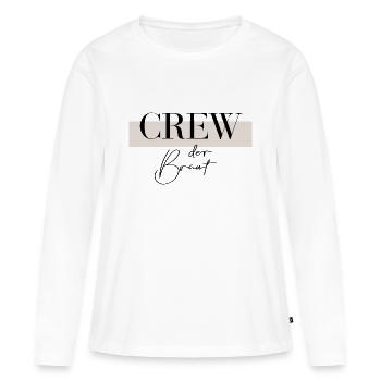 The Bride's Crew - Team Bride - Bride Squad - Women's Premium Organic Long Sleeve Shirt - white - Front - Julia (174cm)