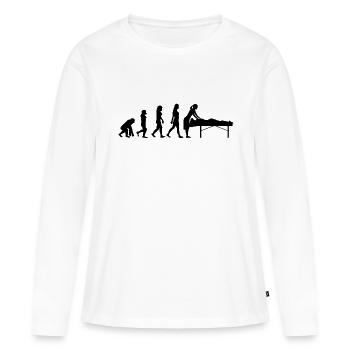 Physio - T-shirt manches longues Premium bio Femme - blanc - Devant - Julia (174cm)