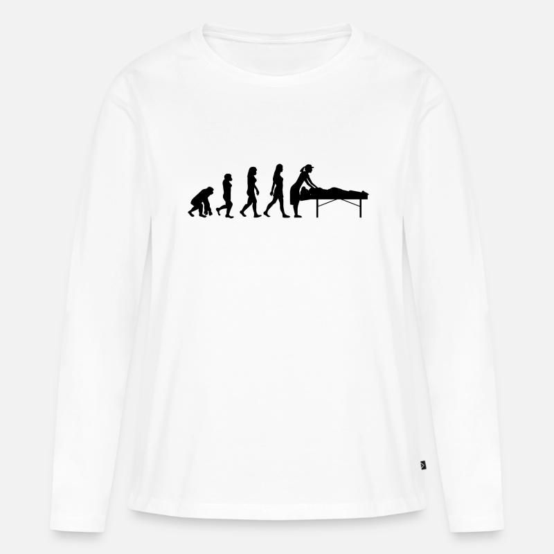 Fisioterapista - Maglia a maniche lunghe ecologica premium da donna - bianco