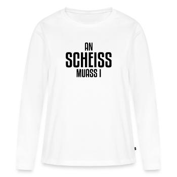 To shit Muass I | Bavarian, Bavarian, boar - Women's Premium Organic Long Sleeve Shirt - white - Front - Julia (174cm)