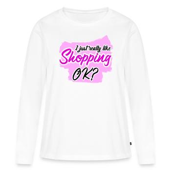 Shopping - Women's Premium Organic Long Sleeve Shirt - white - Front - Julia (174cm)