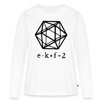 taux de polyénume - T-shirt manches longues Premium bio Femme - blanc - Devant - Julia (174cm)