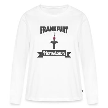 Hometown Frankfurt am Main - Women's Premium Organic Long Sleeve Shirt - white - Front - Julia (174cm)