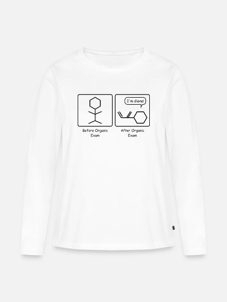 Scheikunde - Premium økologisk langærmet T-shirt til kvinder - hvid