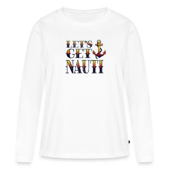 Yacht Rock - Frauen Premium Bio Langarmshirt - Weiß - Vorne - Julia (174cm)