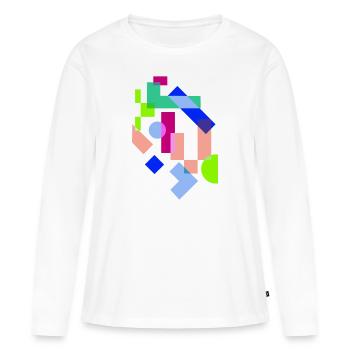 art - T-shirt manches longues Premium bio Femme - blanc - Devant - Julia (174cm)