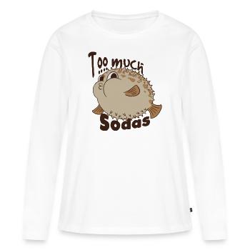 Soda Addict - Frauen Premium Bio Langarmshirt - Weiß - Vorne - Julia (174cm)