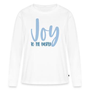 Joie au monde - T-shirt manches longues Premium bio Femme - blanc - Devant - Julia (174cm)