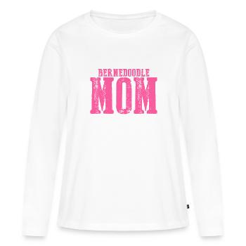 Bernedoodle Mom Dog - Women's Premium Organic Long Sleeve Shirt - white - Front - Julia (174cm)