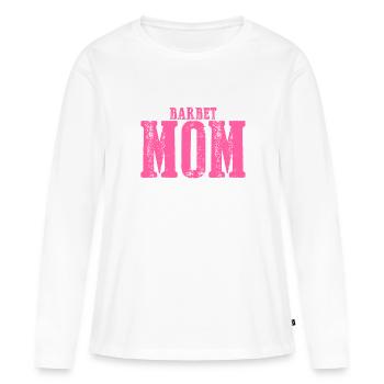 Barbet maman Chien - T-shirt manches longues Premium bio Femme - blanc - Devant - Julia (174cm)