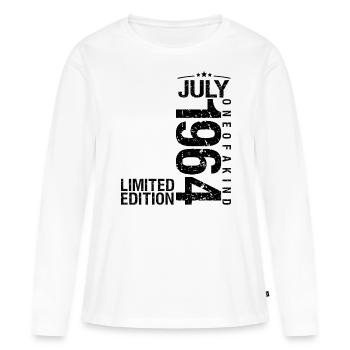 Birthday July 1964 July born in July 19 - Women's Premium Organic Long Sleeve Shirt - white - Front - Julia (174cm)