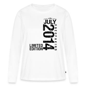 Birthday 2014 July 2014 July 2014 - Women's Premium Organic Long Sleeve Shirt - white - Front - Julia (174cm)