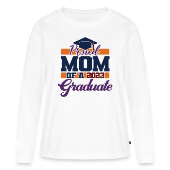 Proud Mom Of A 2023 Graduate Graduation For Women - Women's Premium Organic Long Sleeve Shirt - white - Front - Julia (174cm)