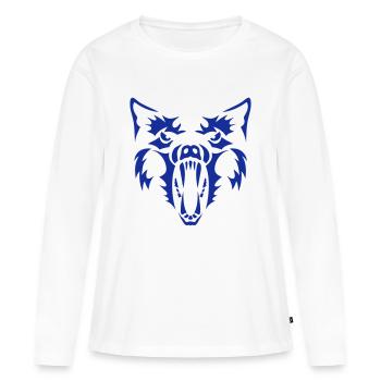 Wolf Werwolf Werwolf 3 - Frauen Premium Bio Langarmshirt - Weiß - Vorne - Julia (174cm)