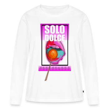 solo dolce lollypop girl - Women's Premium Organic Long Sleeve Shirt - white - Front - Julia (174cm)