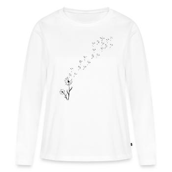 Pissenlit pissenlit - T-shirt manches longues Premium bio Femme - blanc - Devant - Julia (174cm)