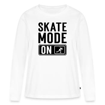 Roller - T-shirt manches longues Premium bio Femme - blanc - Devant - Julia (174cm)