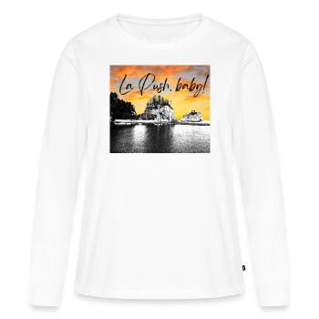 La Push baby! Illustration - Frauen Premium Bio Langarmshirt - Weiß - Vorne - Julia (174cm)