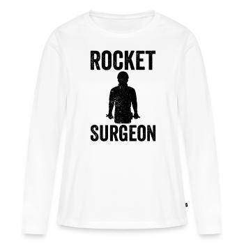Chirurgien de l’acier Forgeron Forgeron - T-shirt manches longues Premium bio Femme - blanc - Devant - Julia (174cm)