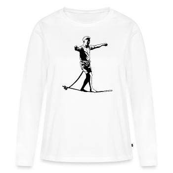 Slackline Slackliner Slackline - Women's Premium Organic Long Sleeve Shirt - white - Front - Julia (174cm)