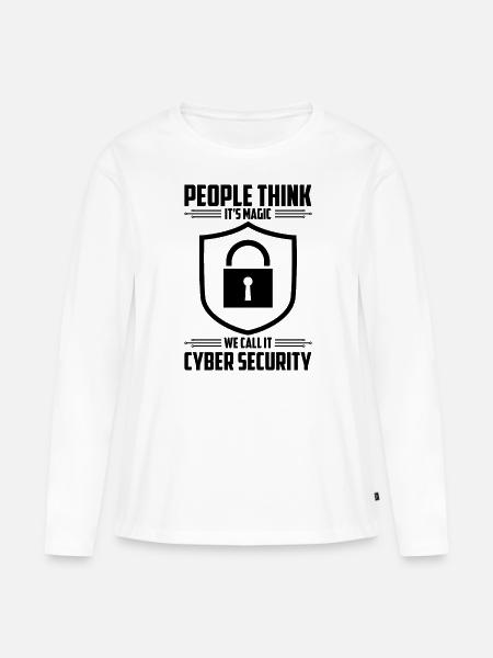 Cybersecurity Computer Security Cybersecurity - Women's Premium Organic Long Sleeve Shirt - white